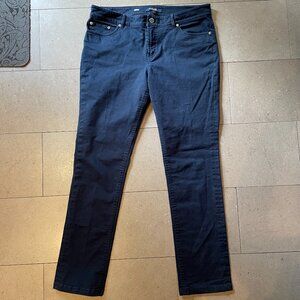 Brooks Brothers Womans Navy Blue Stretch Cotton pants slacks-Size 10